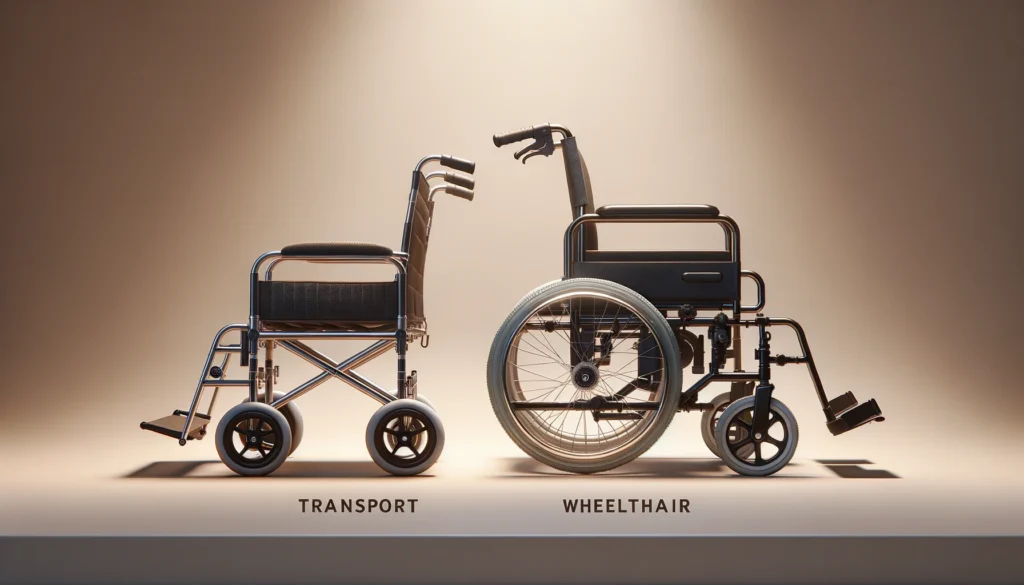 Transport chair vs wheelchair