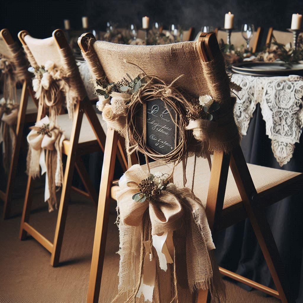 How to Decorate Folding Chairs for a Wedding