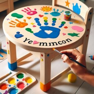 How to Paint Children's Table and Chairs