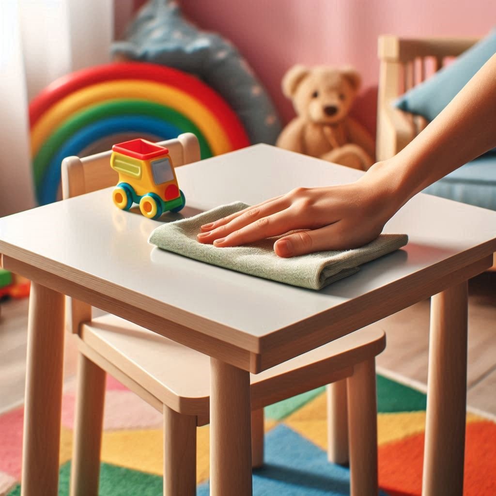 How to Paint Children's Table and Chairs 