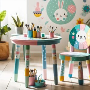 How to Paint Children's Table and Chairs