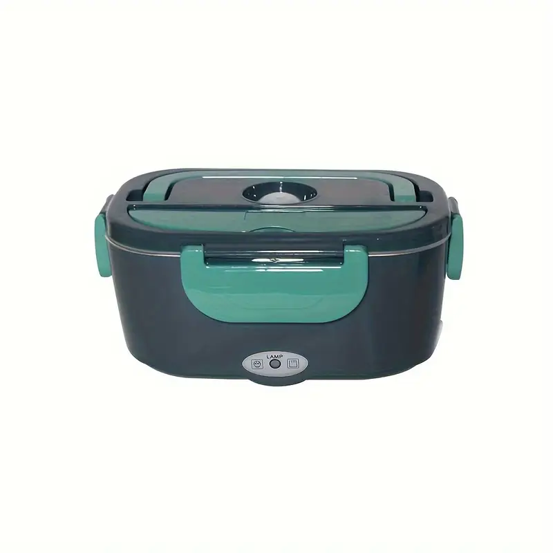 Portable electric lunch box stainless steel plastic car household two-in-one insulation heating lunch box suitable for office